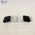 Empty Small UV Black Square Loose Powder Case